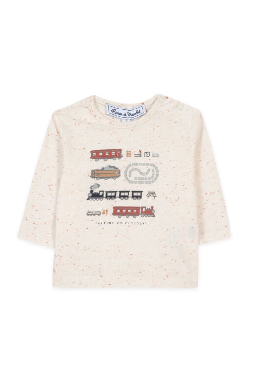 tren logolu T-Shirt Ekru - 1Y