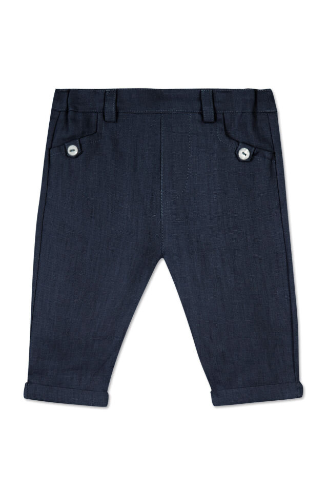 KETEN PANTALON Moka chiné - Moka - 3M