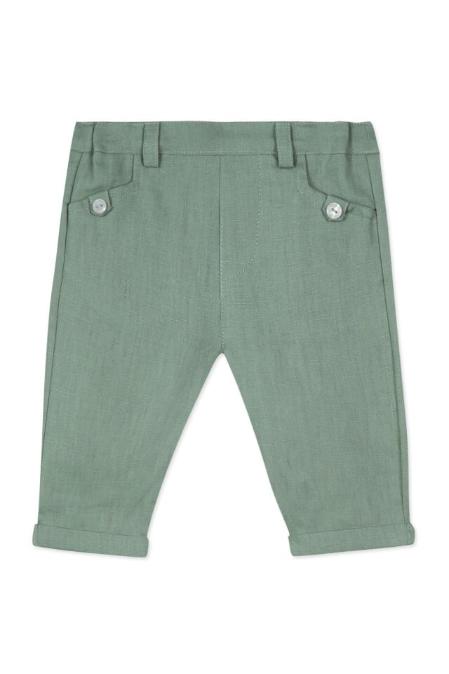 KETEN PANTALON Moka chiné - Moka - 3M