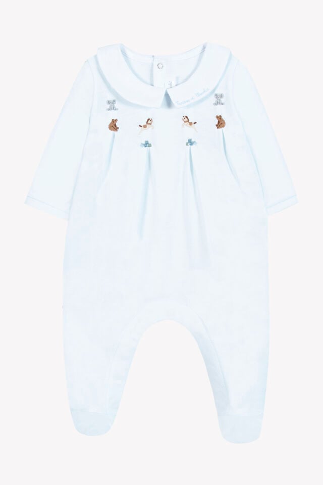Keten Yakalı İnce TULUM Ciel - Soft mavi - 9M