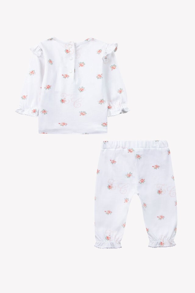 Uzun Kollu Pijama Takımı Blanc - 1Y