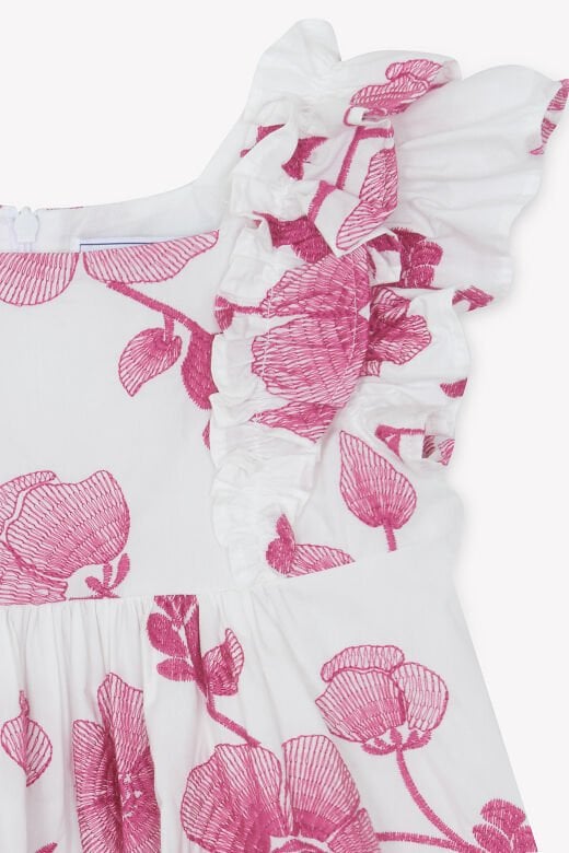 İri Çiçek Desenli Elbise Hibiscus - Hibiskus - 6Y