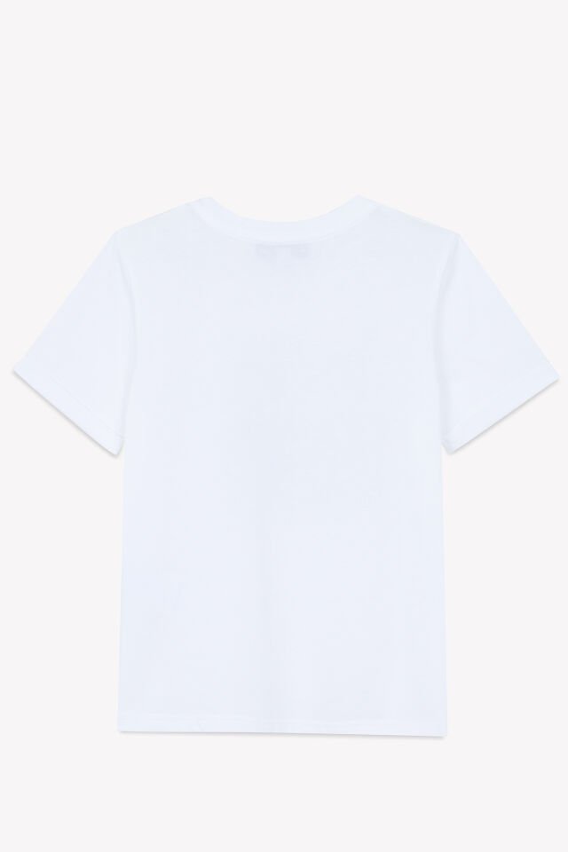 balina baskılı kısa kollu T-SHIRT
