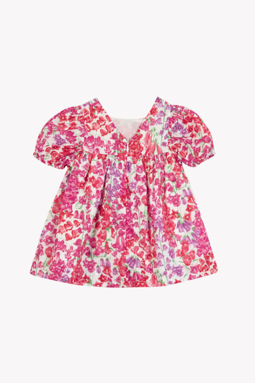 çiçek desenli coton Elbise Bougainvillier - 3Y