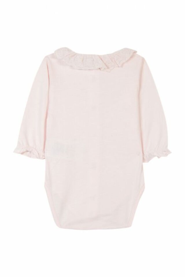 Dantel Yakalı BODY Soft pembe - 3M