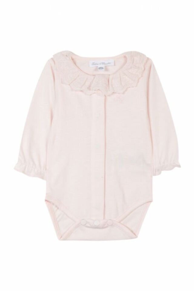 Dantel Yakalı BODY Soft pembe - 6M