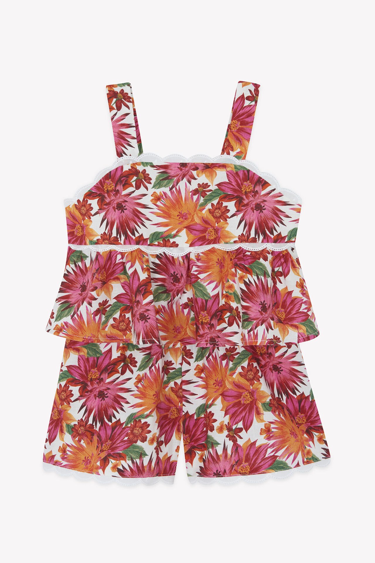 Askılı Bluz + Şort Set Blanc - 3Y