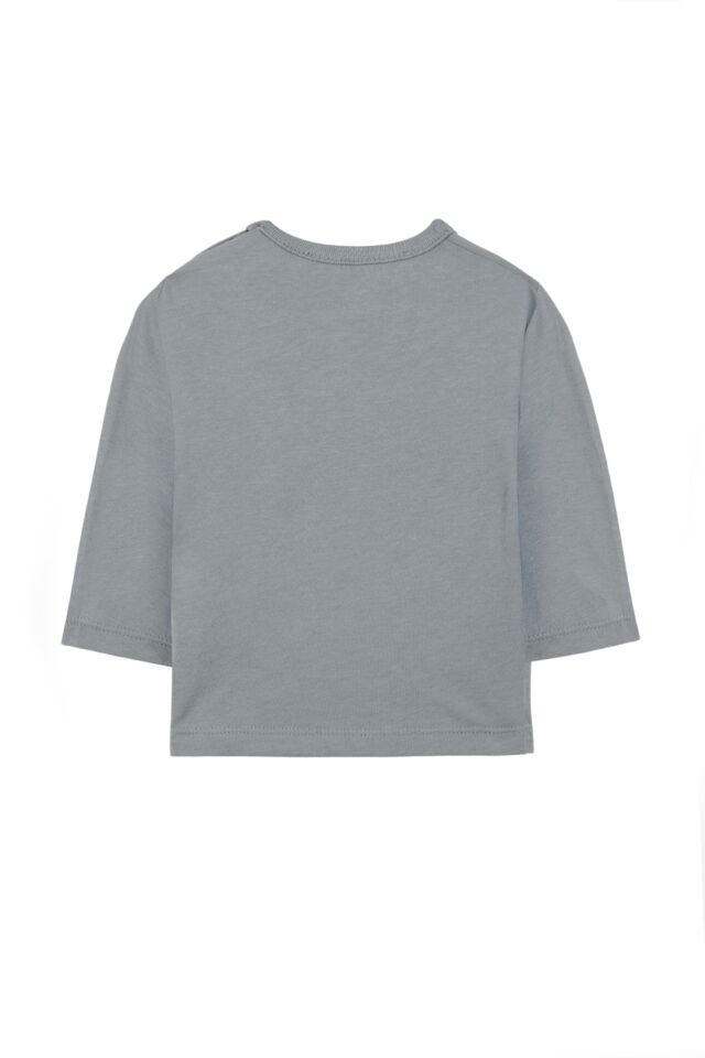 Penguen Temalı T-Shirt Mavi - 18M