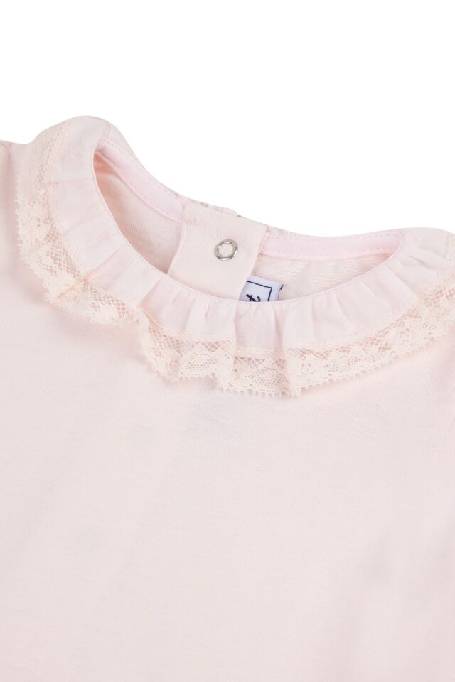 yakası Dantel Body Soft pembe - 1Y