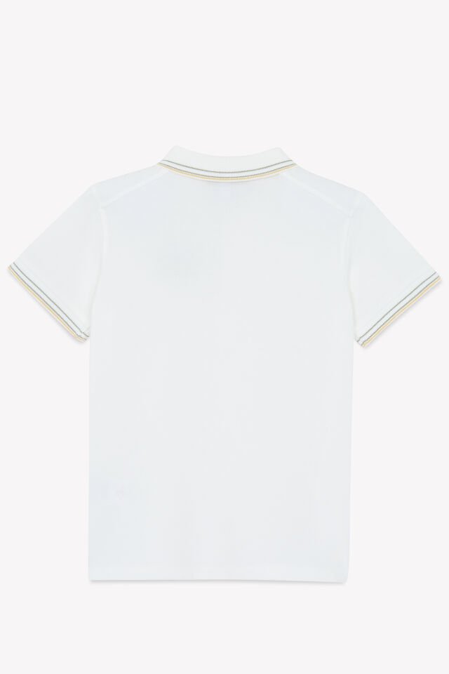kısa kollu POLO T-SHIRT Miel - 8Y