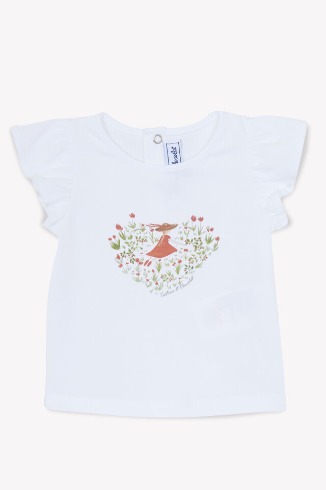 kısa kollu T-SHIRT Blanc - 3Y