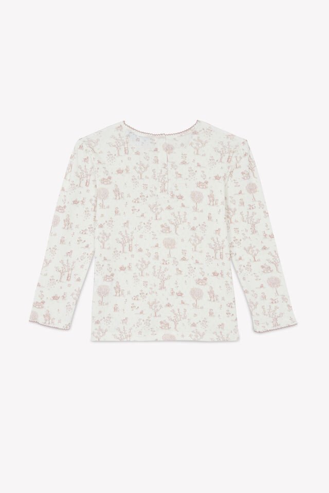 Uzun Kollu Pijama Takımı Pembe - 5Y