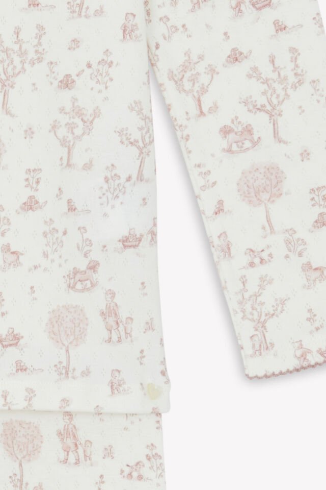 Uzun Kollu Pijama Takımı Rosée - Pembe - 8Y