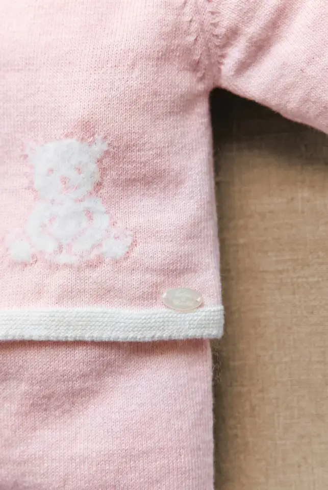 Hırka + Pantalon Takım Pembe - 9M