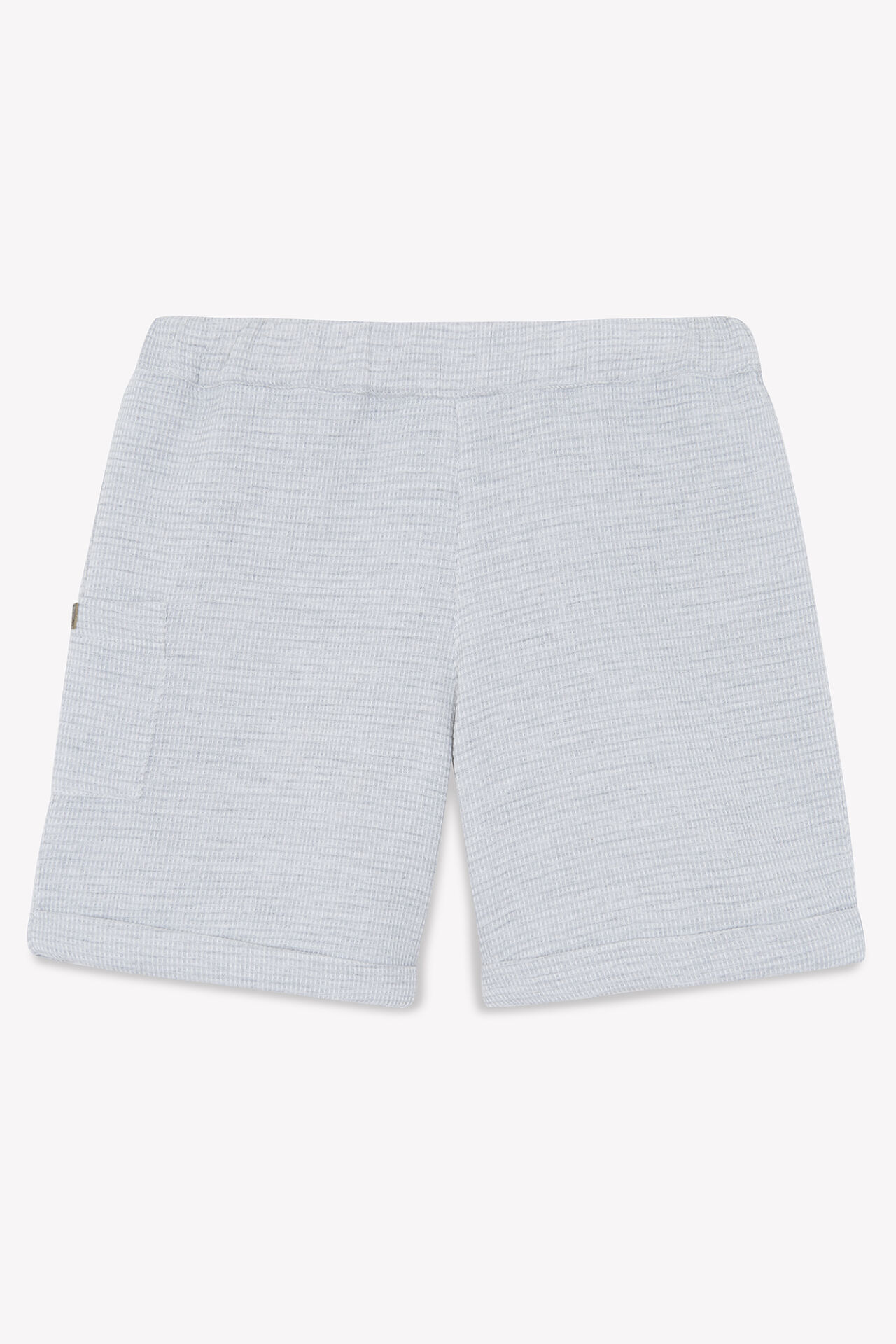 Mini Kareli Şort Gris chiné clair - 10Y