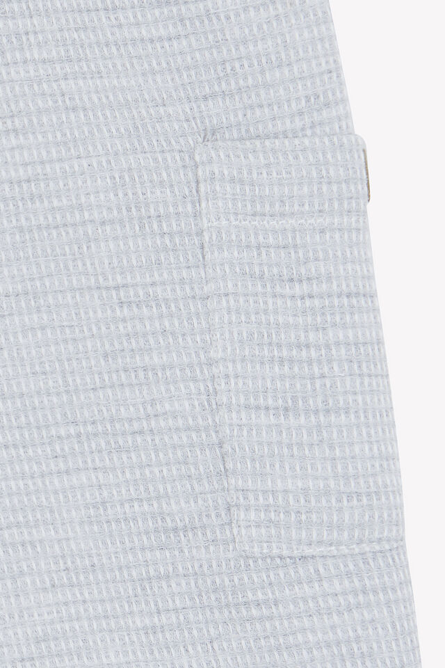 Mini Kareli Şort Gris chiné clair - 10Y