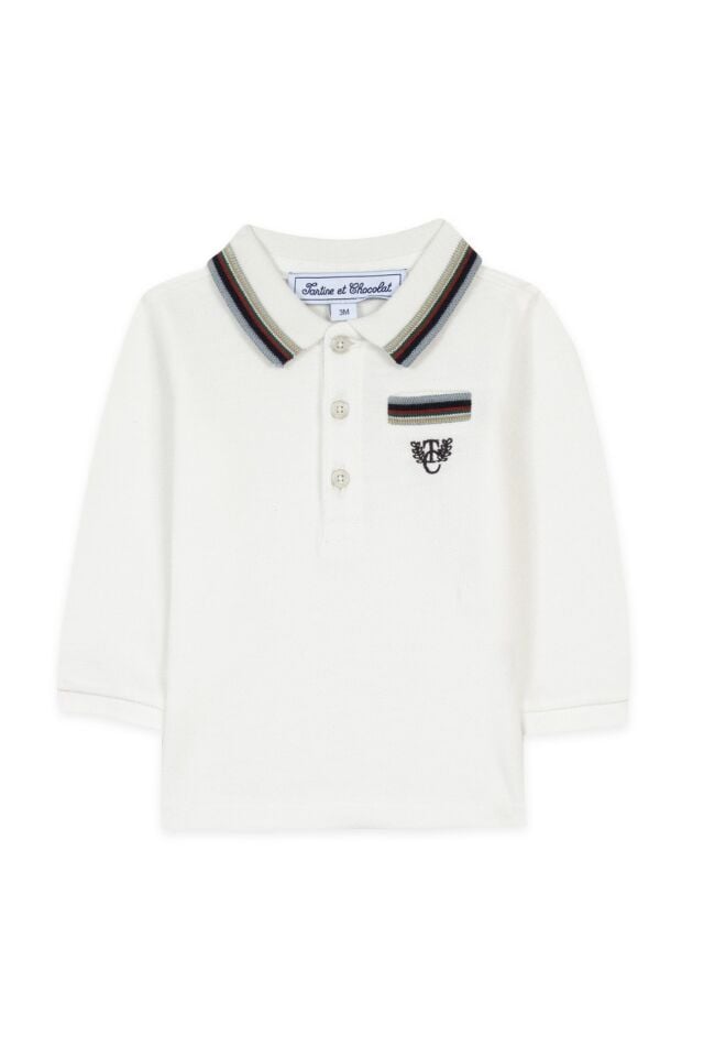 POLO T-SHIRT Ekru - 4Y