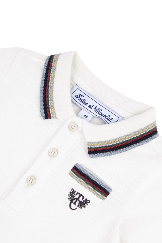POLO T-SHIRT Ekru - 4Y