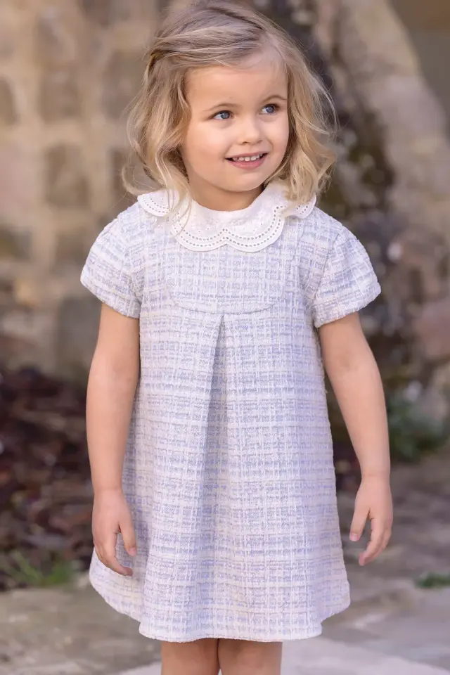 Tüvit Elbise Mavi - 2Y