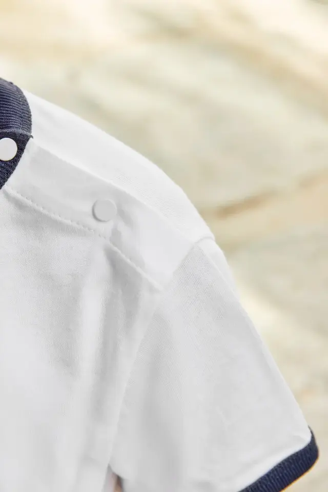 Tenis Raket Baskılı T-Shirt Marine - 18M