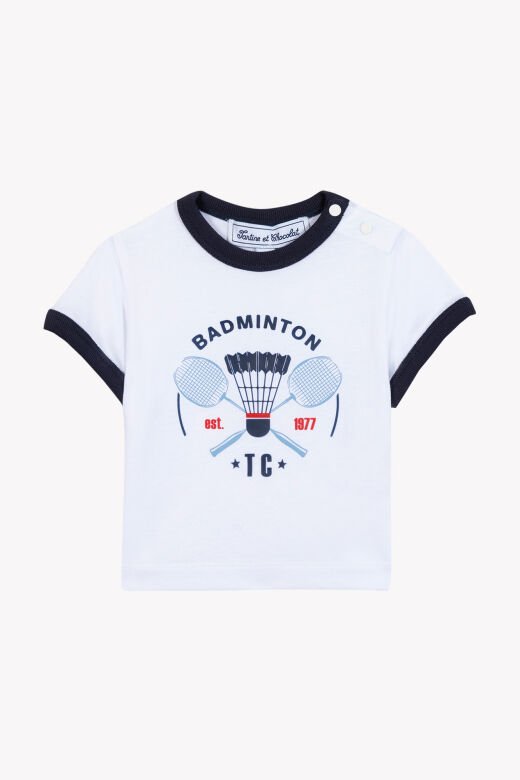 tenis raket baskılı T.Shirt Marine - Lacivert - 2Y