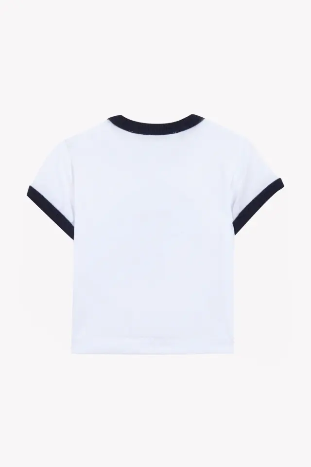 Tenis Raket Baskılı T-Shirt Marine - 2Y