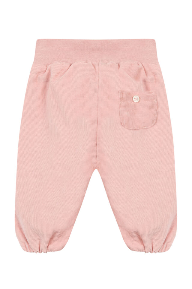 İnce Kadife Pantolon Pembe - 3M