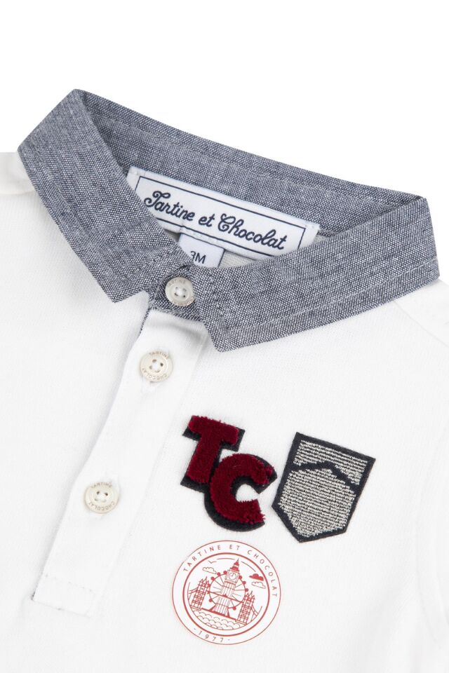 Polo T-Shirt Ekru - 4Y
