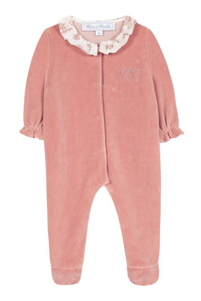 KADİFE TULUM Toile de Jouy Rose thé - Pembe - Rose moyen - 1Y