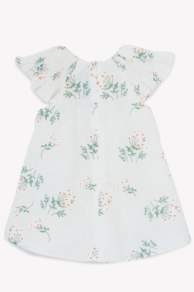 Desenli Elbise Blanc - 2Y