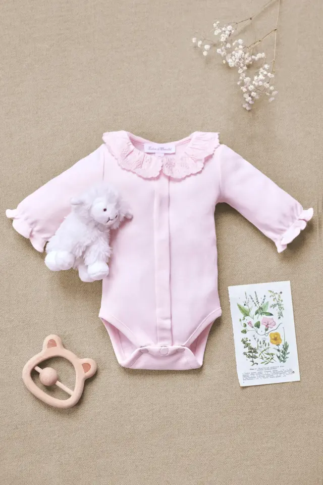 Fisto Yakalı Body Pembe - 9M