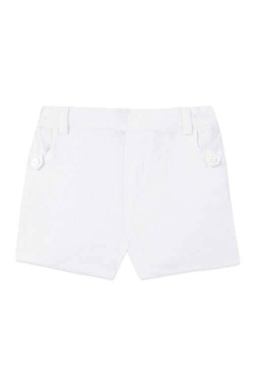 Keten Şort Blanc - 1Y
