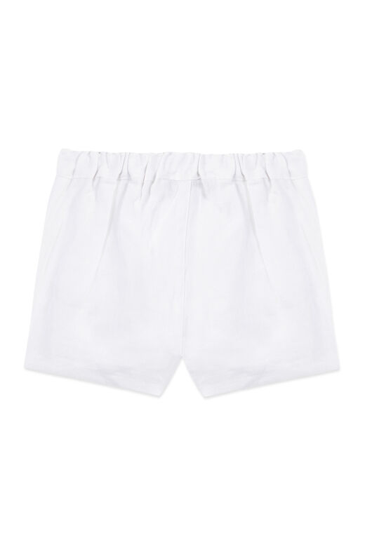 Keten Şort Blanc - 9M