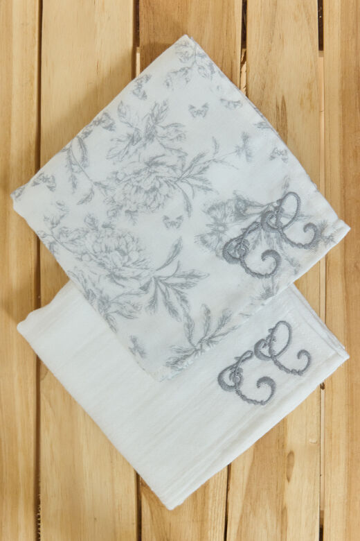 Toile de Jouy Omuz Mendili BLUE - TU