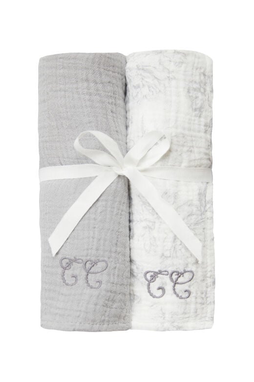 Toile de Jouy Omuz Mendili Gris Clair - TU
