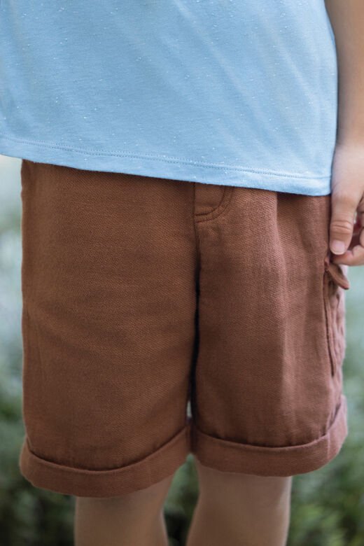 Koton Şort Beige chiné - Beige foncé - Açık bej - 6Y