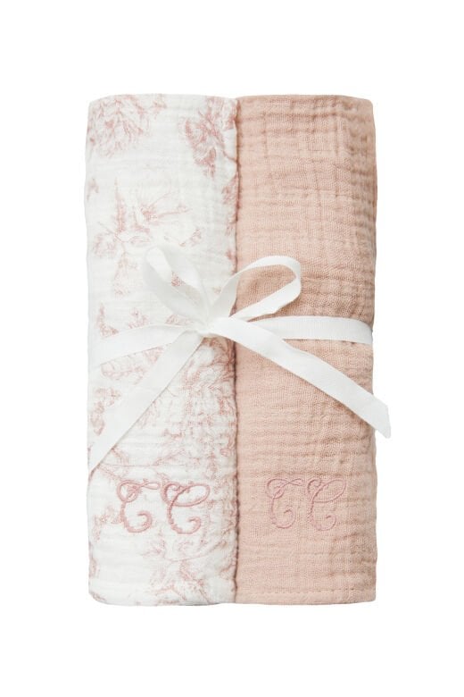 Toile de Jouy Omuz Mendili Pembe - TU