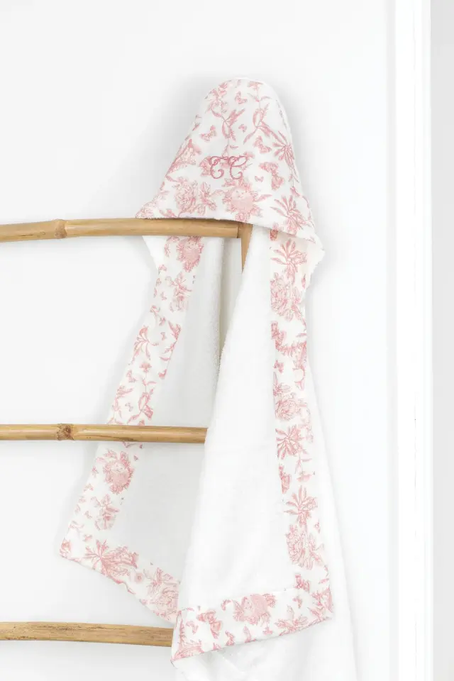 Havlu Toile De Jouy Rose Thé - TU