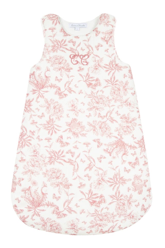 Uyku Tulumu T1 Toile De Jouy Gris Clair Rayé - T1