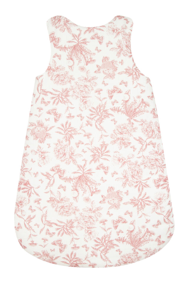 Uyku Tulumu T1 Toile De Jouy Gris Clair Rayé - T1
