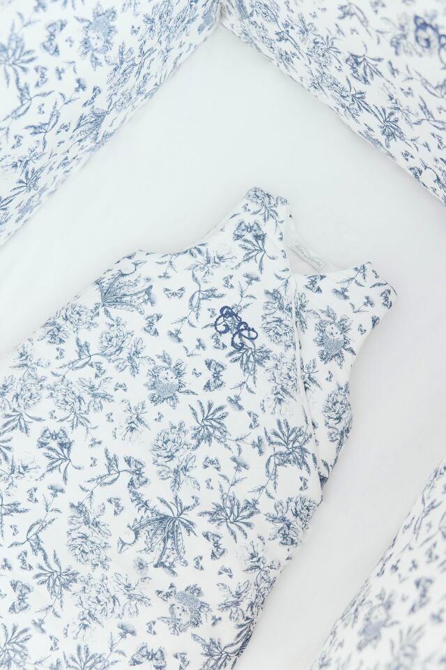 Uyku Tulumu T1 Toile de Jouy Marine - TU