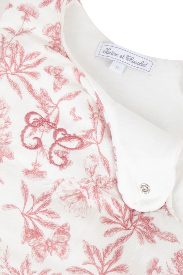 UYKU TULUMU T1 Toile de Jouy Rose thé - Pembe - Rose moyen - TU
