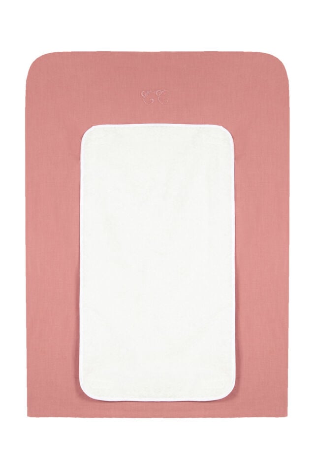 ALT DEĞİŞTİRME KILIFI Toile de Jouy Rose thé - TU