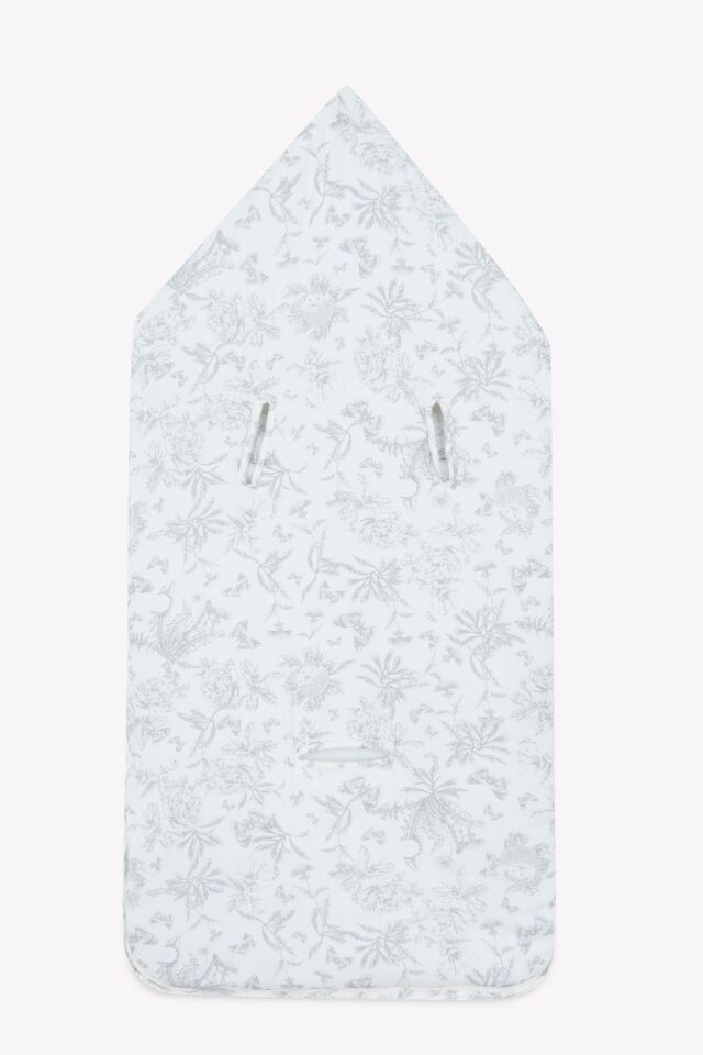 Ana Kucağı Toile de Jouy Gris clair rayé - TU