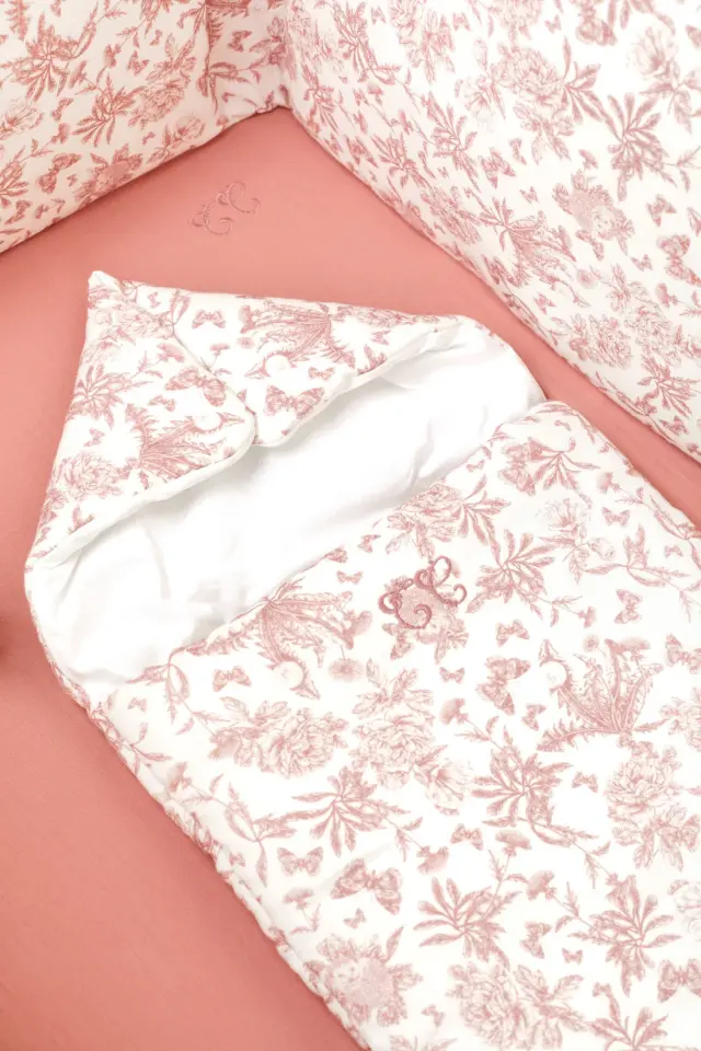 Ana Kucağı Toile de Jouy Rose thé - TU