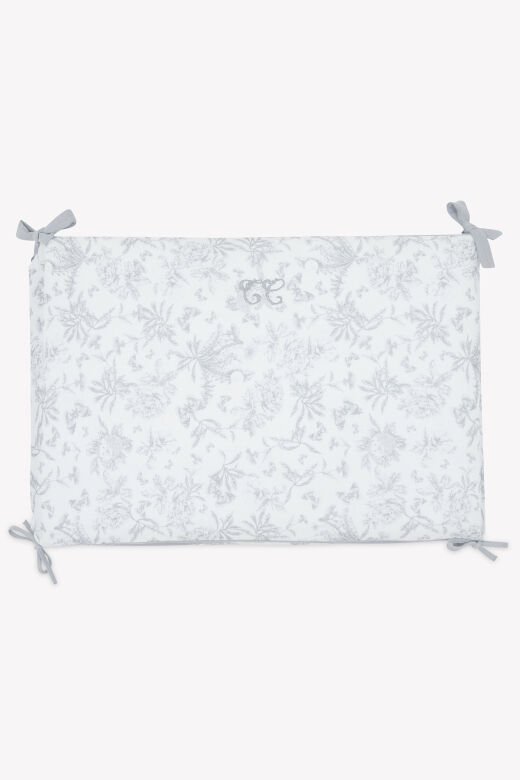 YATAK ÇEVRESİ Toile de Jouy Gris clair rayé - TU