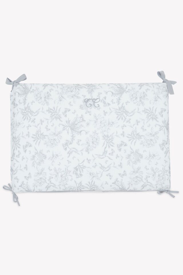 Yatak Çevresi Toile de Jouy Gris clair rayé - TU