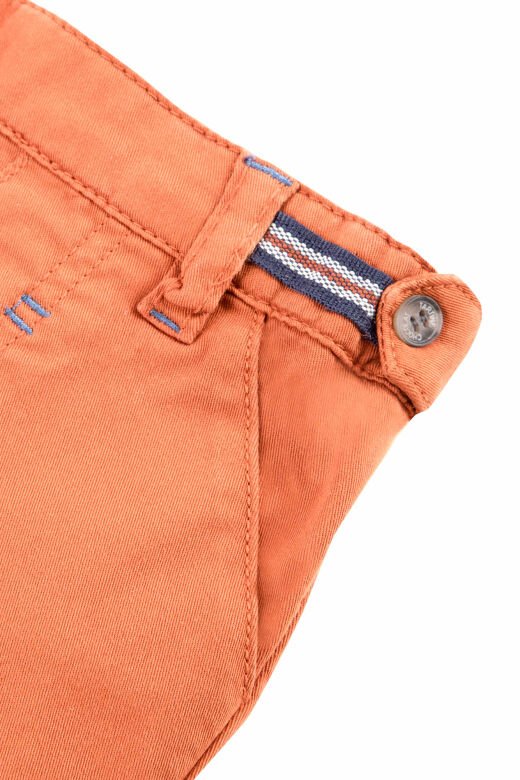 düz renk koton ŞORT Spicy orange - 4Y