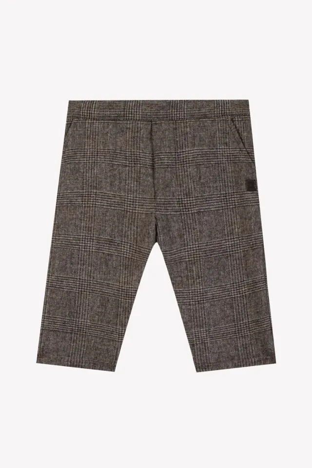 Kareli Pantalon Çikolata - 3Y