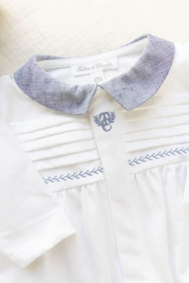 İnce Koton Tulum Beyaz - 1M